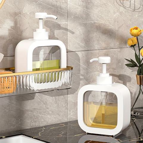 Sæbedispenser Med Minimalistisk Form Og Præcis Udmåling
