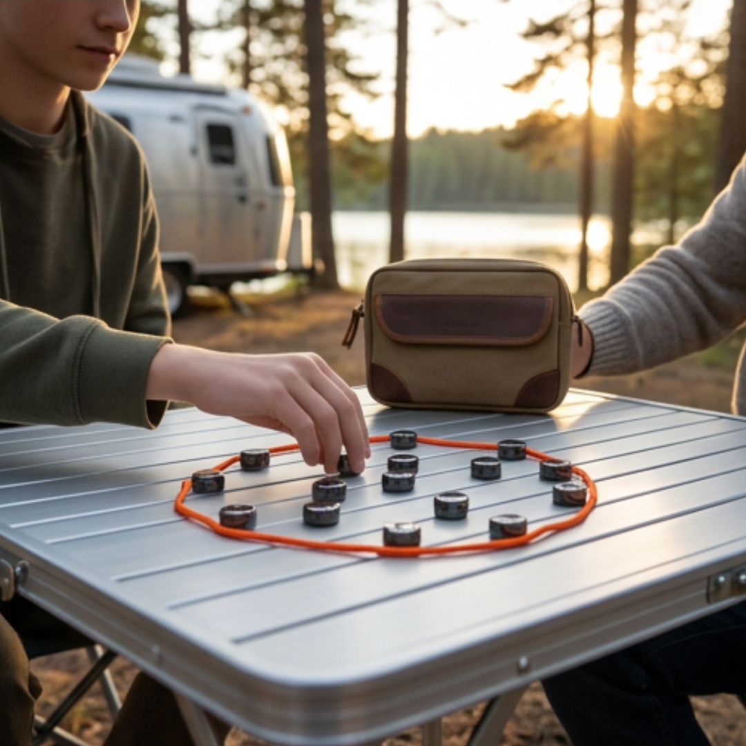 Magnetisk Strategispil Med 32 Spillebrikker Til Familiehygge Og Logisk Tænkning