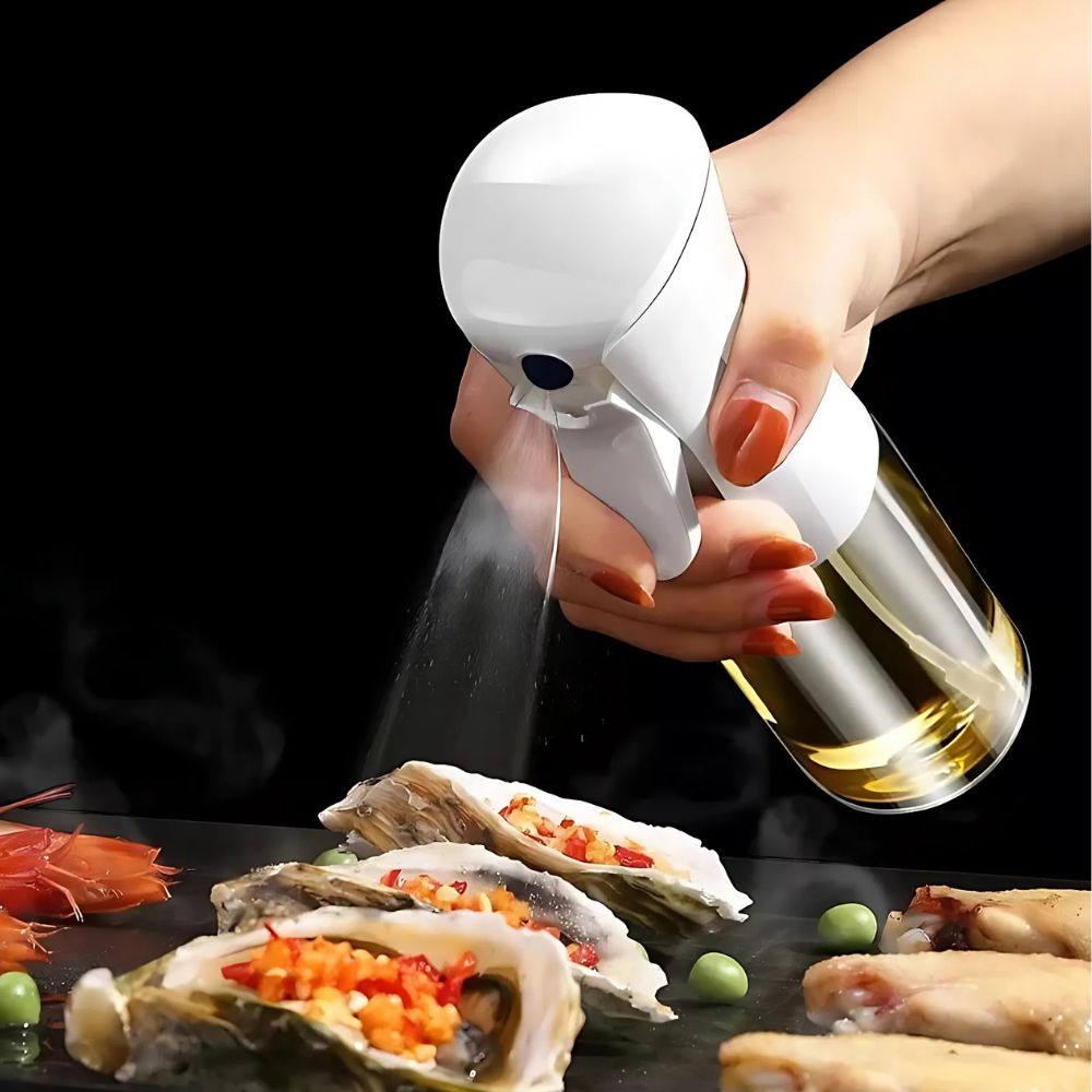 Sprayflaske Til Olie Af Glas Med Fin Tåge Og Ergonomisk Greb