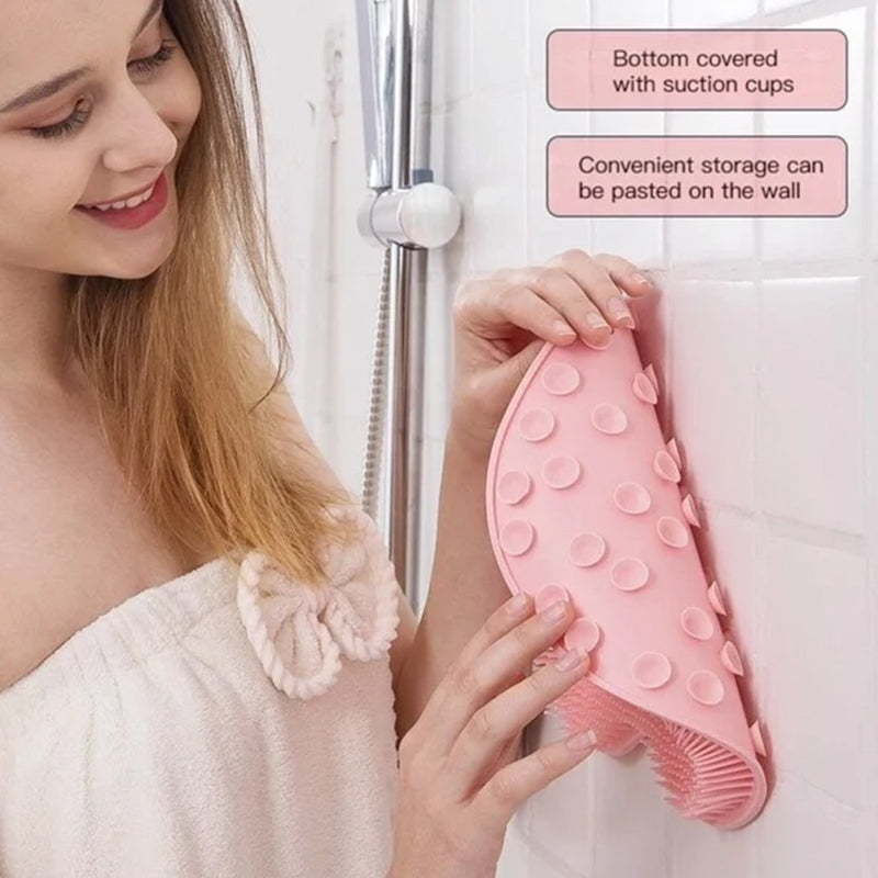 Skrubbe- og massagepude i silikone til badet