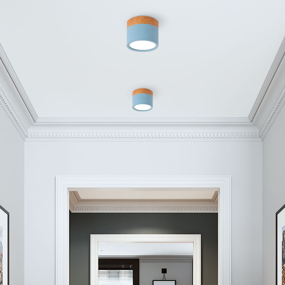 Lille Cylindrisk LED Loftlys Til Overflademontering Med Kompakt Design