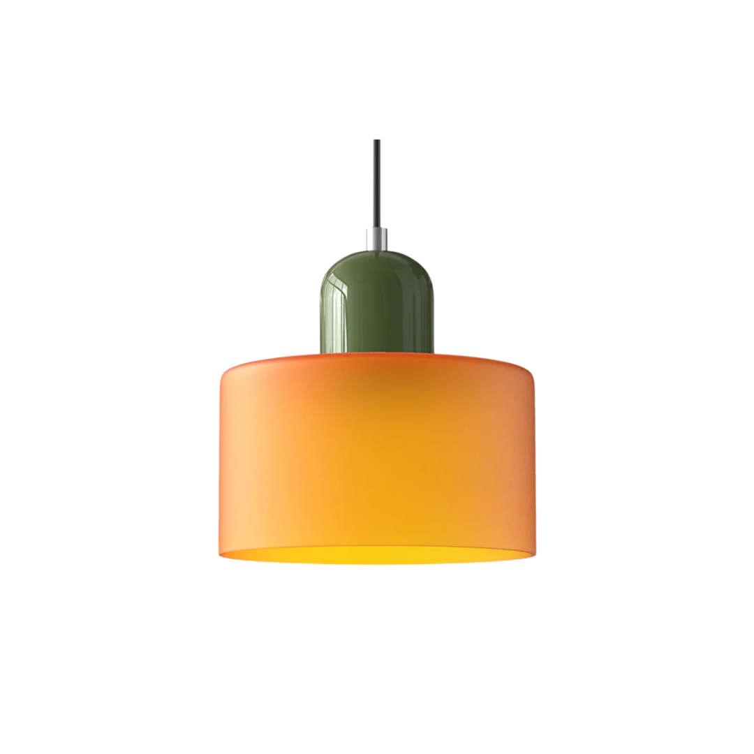 Retro Loftlampe Med Rund Glasskærm Til Blød Jævn Belysning