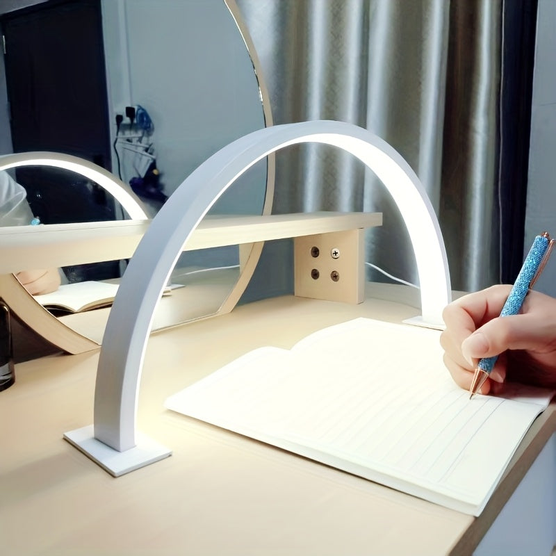 LED Bordlampe med Buet Silhuet og Blødt Arbejdslys