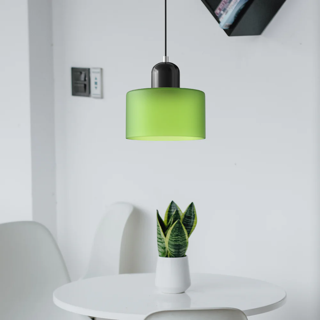 Retro Loftlampe Med Rund Glasskærm Til Blød Jævn Belysning