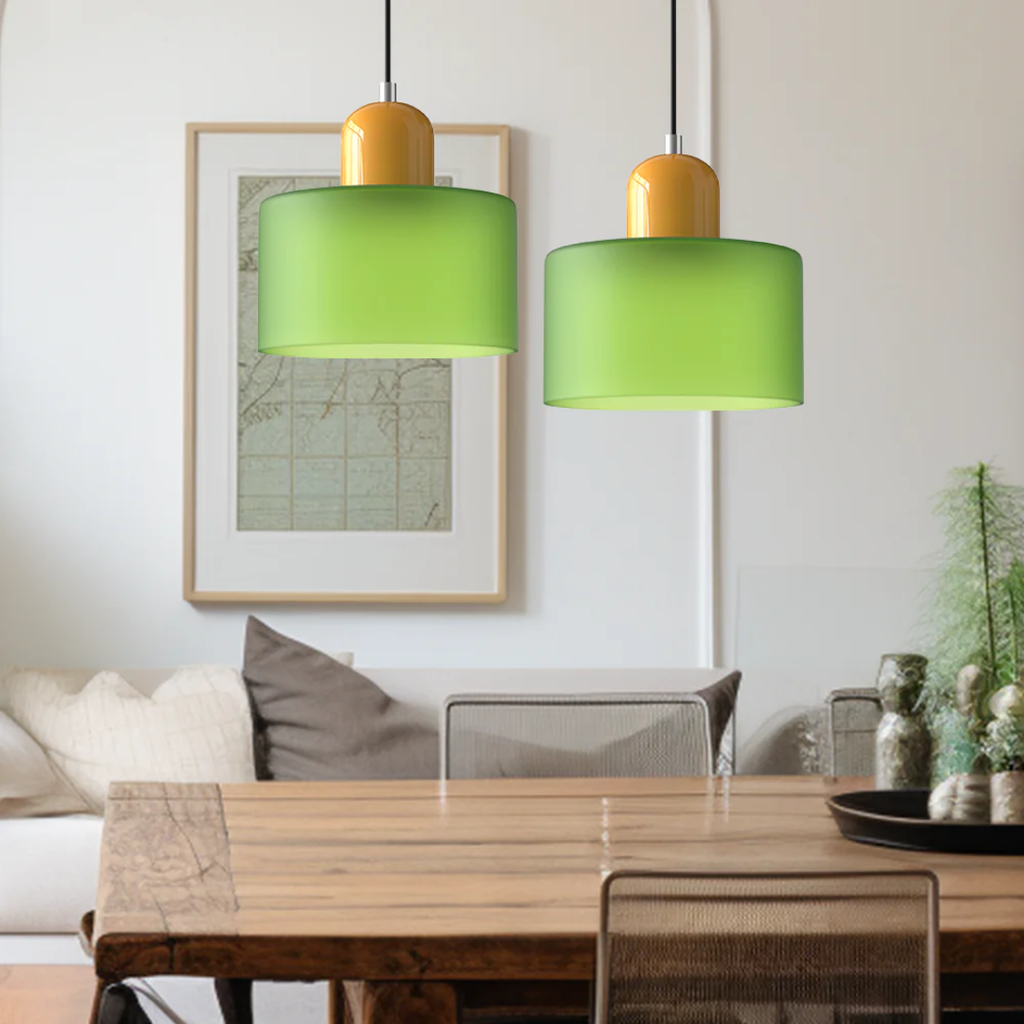 Retro Loftlampe Med Rund Glasskærm Til Blød Jævn Belysning