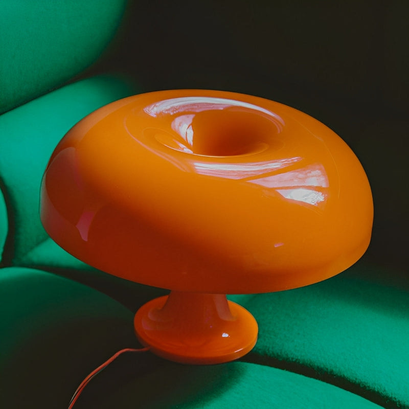 Retro Bordlampe Med Svampeform Og Justerbar LED-Belysning