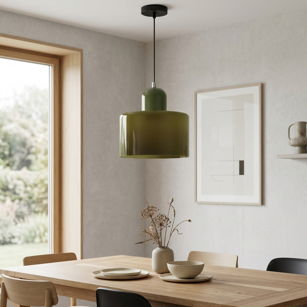 Pendellampe Ringformet Glasdesign