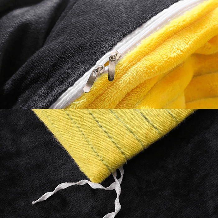 Varmt Vendbart Sengetøjssæt i Koral-Fleece og Fløjl