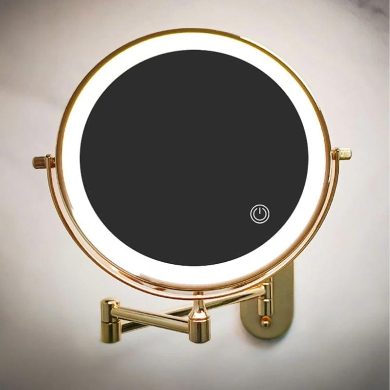 LED Makeupspejl med Forstørrelse og 360° Rotation