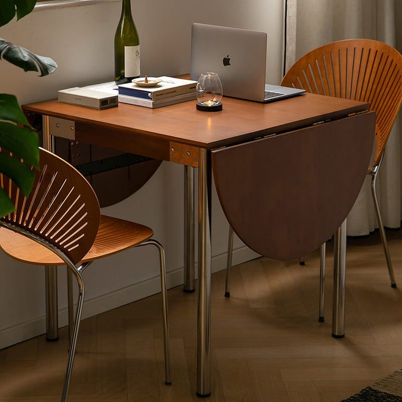 Foldbart spisebord i massivt træ eller melamin – 120 eller 150 cm