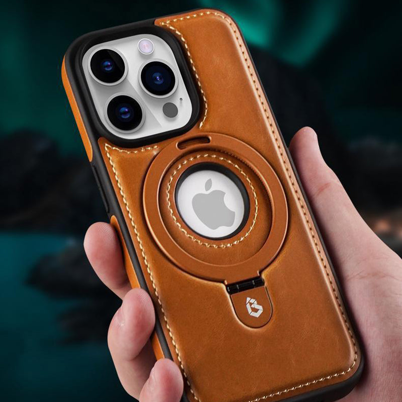 iPhone-cover med magnetisk stander og beskyttende kanter