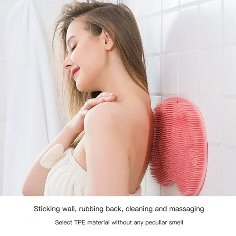 Skrubbe- og massagepude i silikone til badet