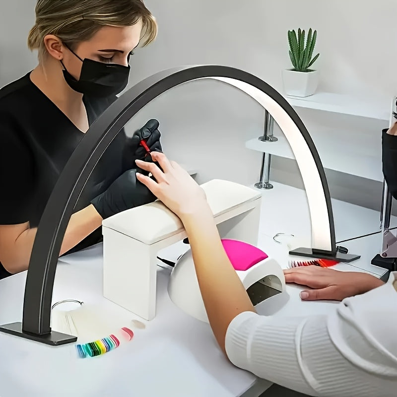 LED Bordlampe med Buet Silhuet og Blødt Arbejdslys