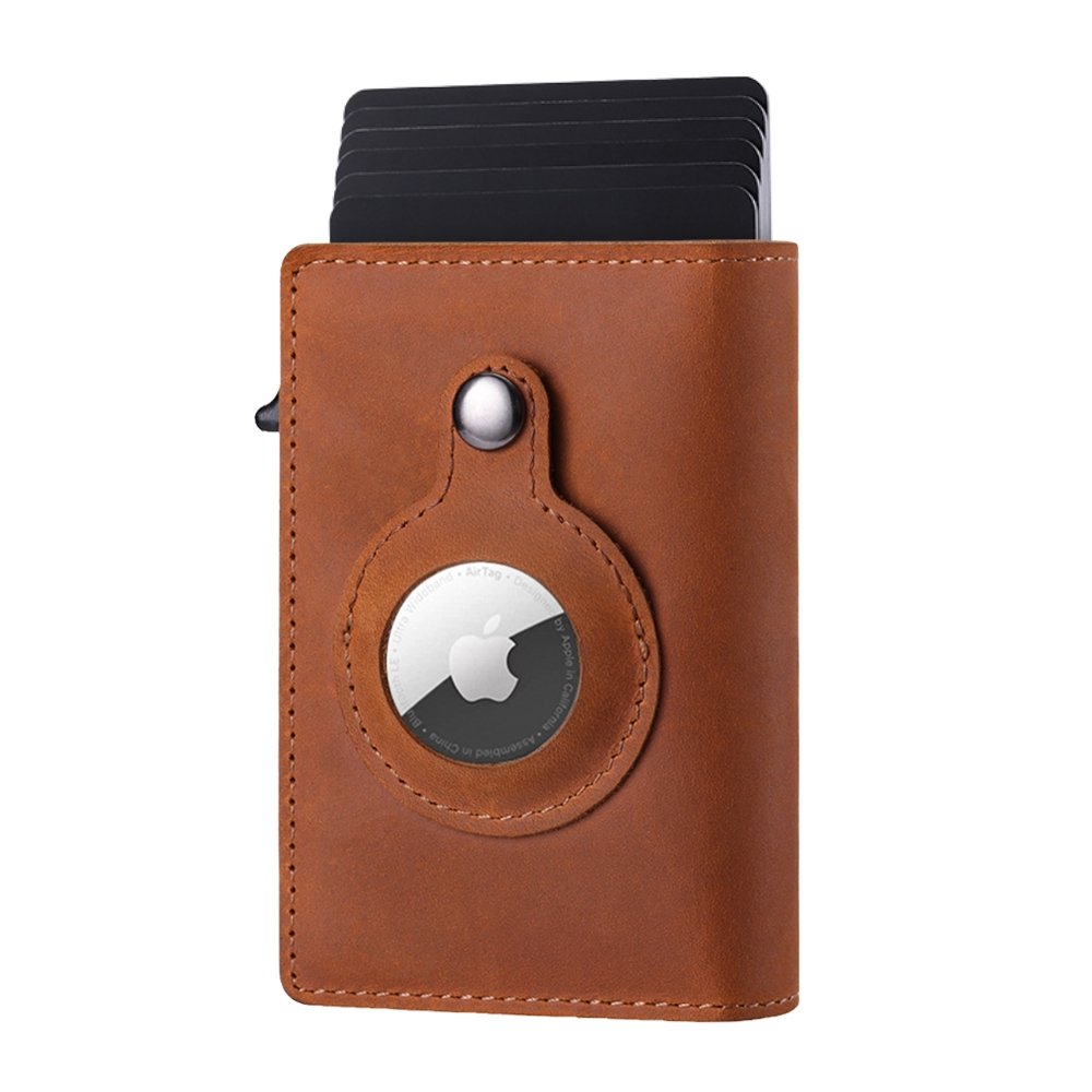 RFID-pung med holder til Apple AirTag og plads til kort