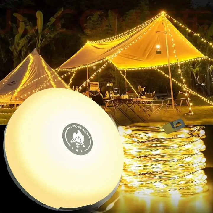 4‑i‑1 Campinglampe Til Fleksibel Udendørs Belysning Og Brug