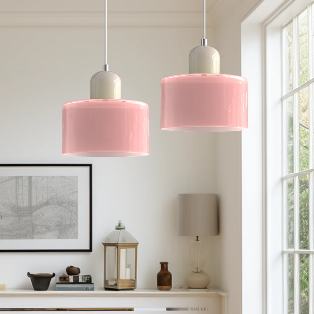 Retro Loftlampe Med Rund Glasskærm Til Blød Jævn Belysning