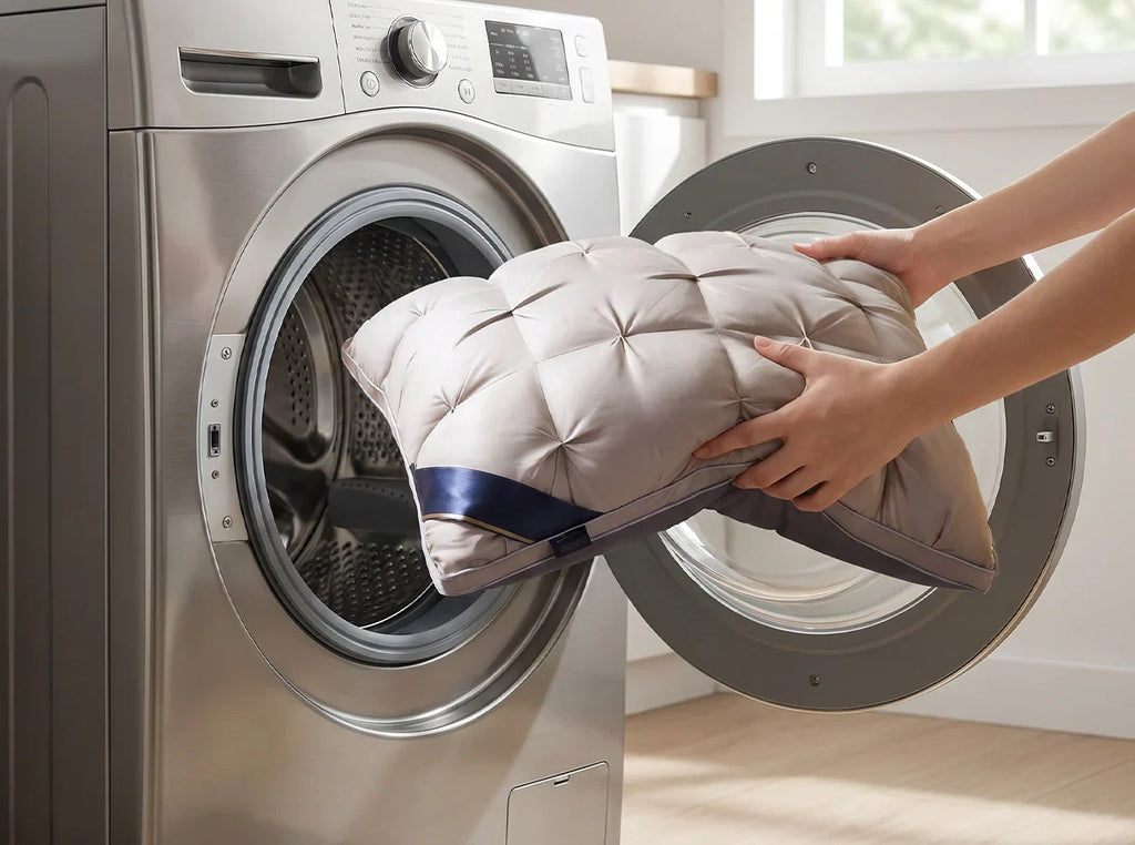 Ergonomisk Nakkepude med Cool‑Touch Overflade og Formbevarende Struktur
