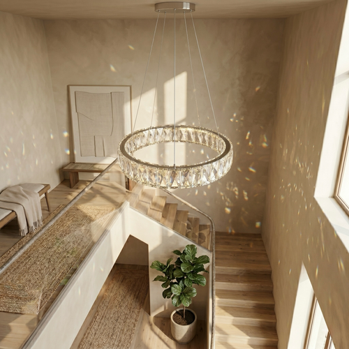 Crystal Halo Ring LED-lysekrone