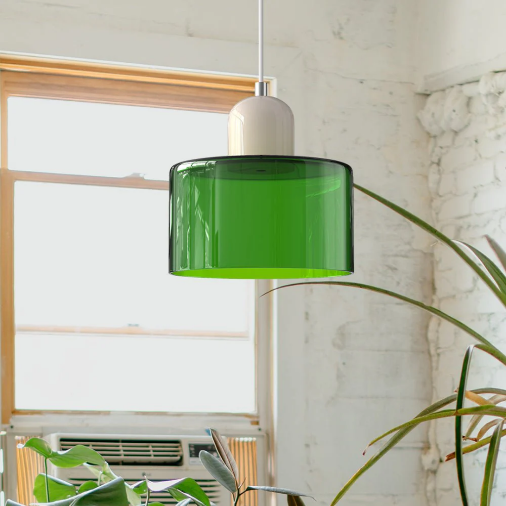 Retro Loftlampe Med Rund Glasskærm Til Blød Jævn Belysning