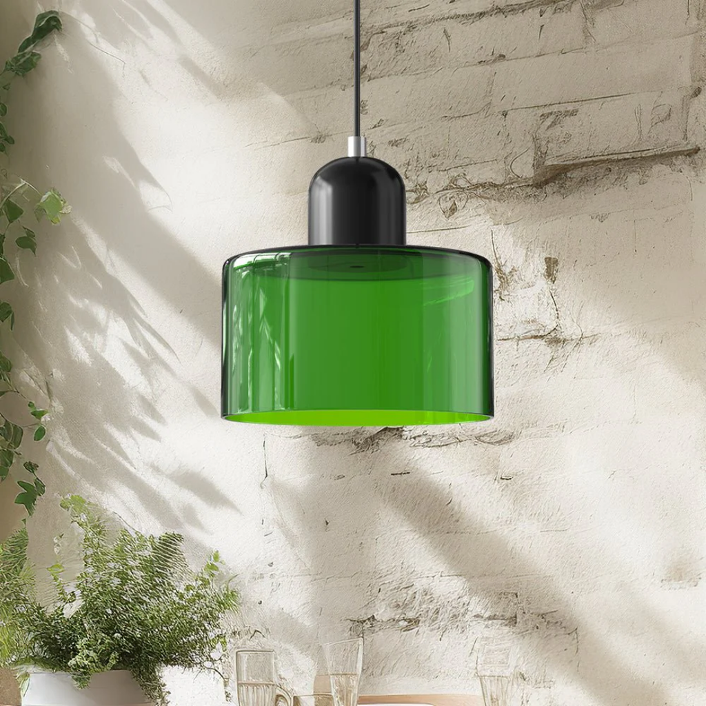 Retro Loftlampe Med Rund Glasskærm Til Blød Jævn Belysning