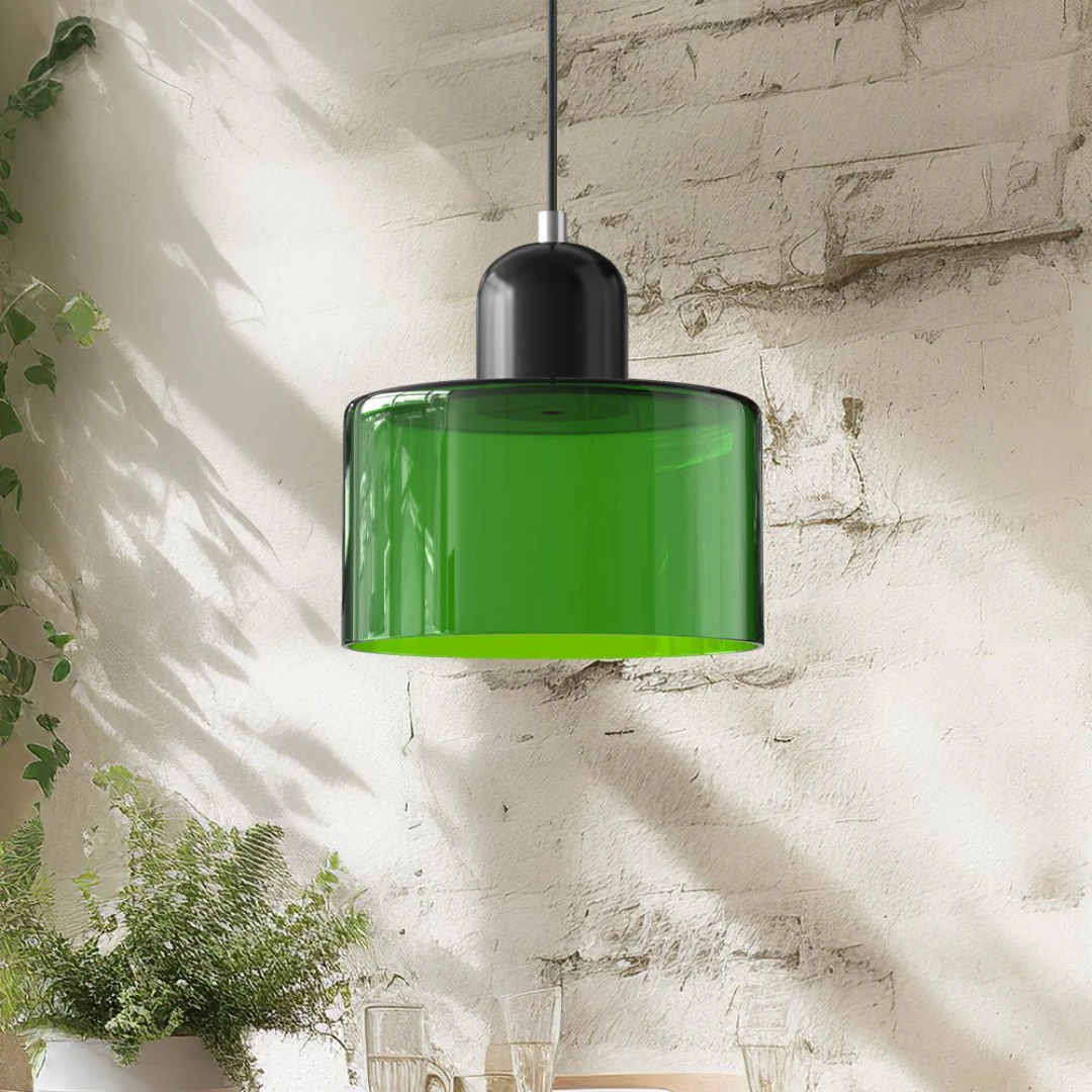 Retro Loftlampe Med Rund Glasskærm Til Blød Jævn Belysning