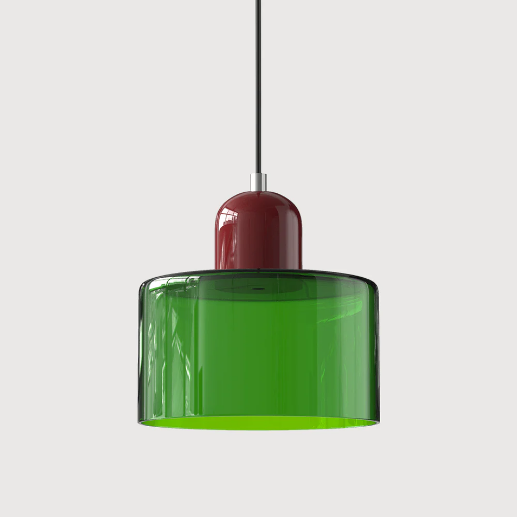 Retro Loftlampe Med Rund Glasskærm Til Blød Jævn Belysning