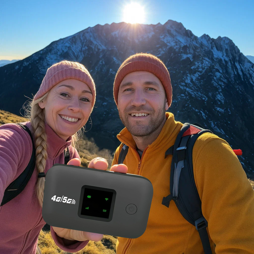 Bærbar WiFi-Hotspot til Rejser med Op til 8 Enheder