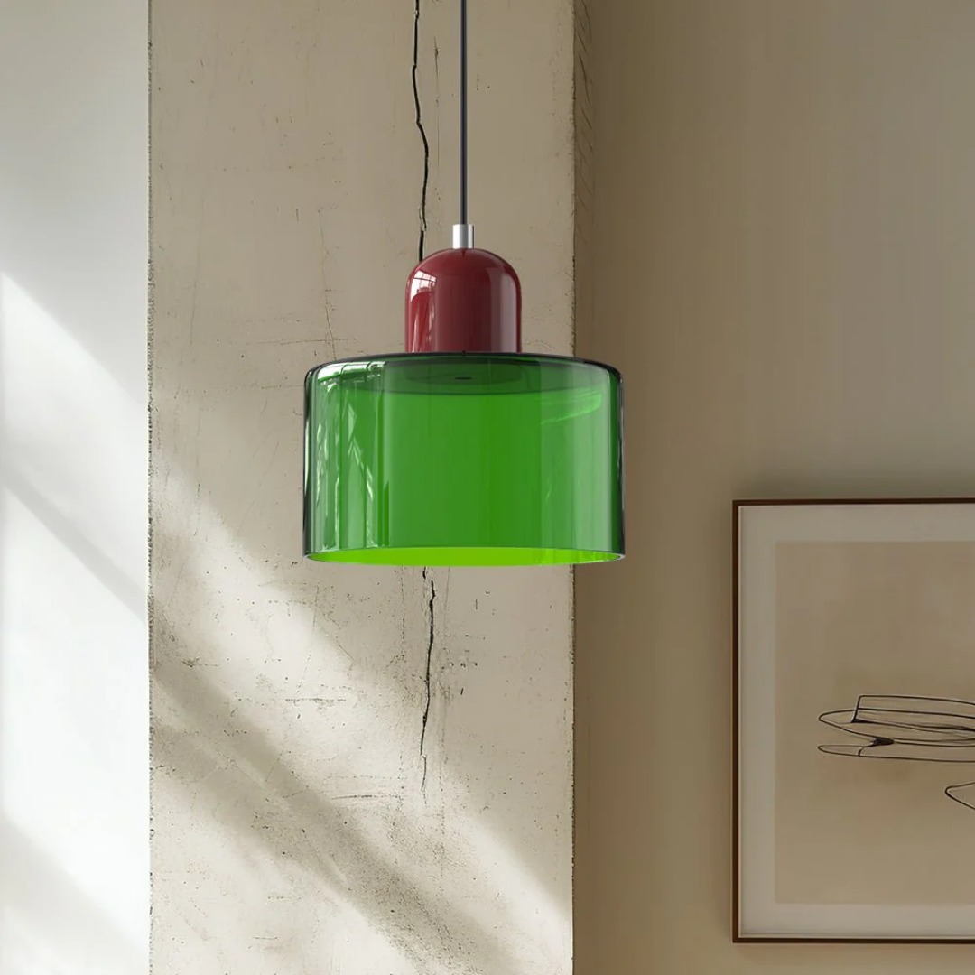 Retro Loftlampe Med Rund Glasskærm Til Blød Jævn Belysning