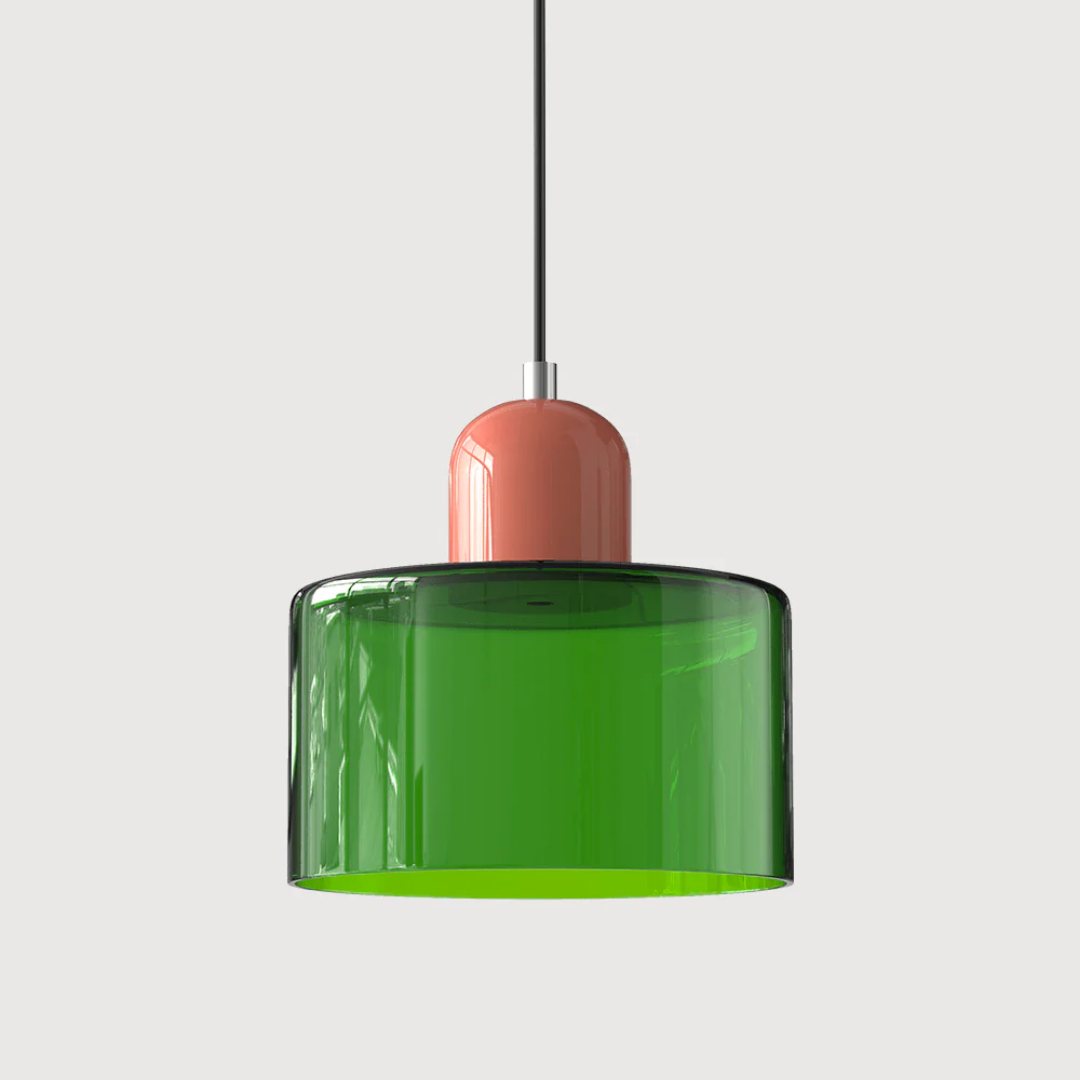 Retro Loftlampe Med Rund Glasskærm Til Blød Jævn Belysning