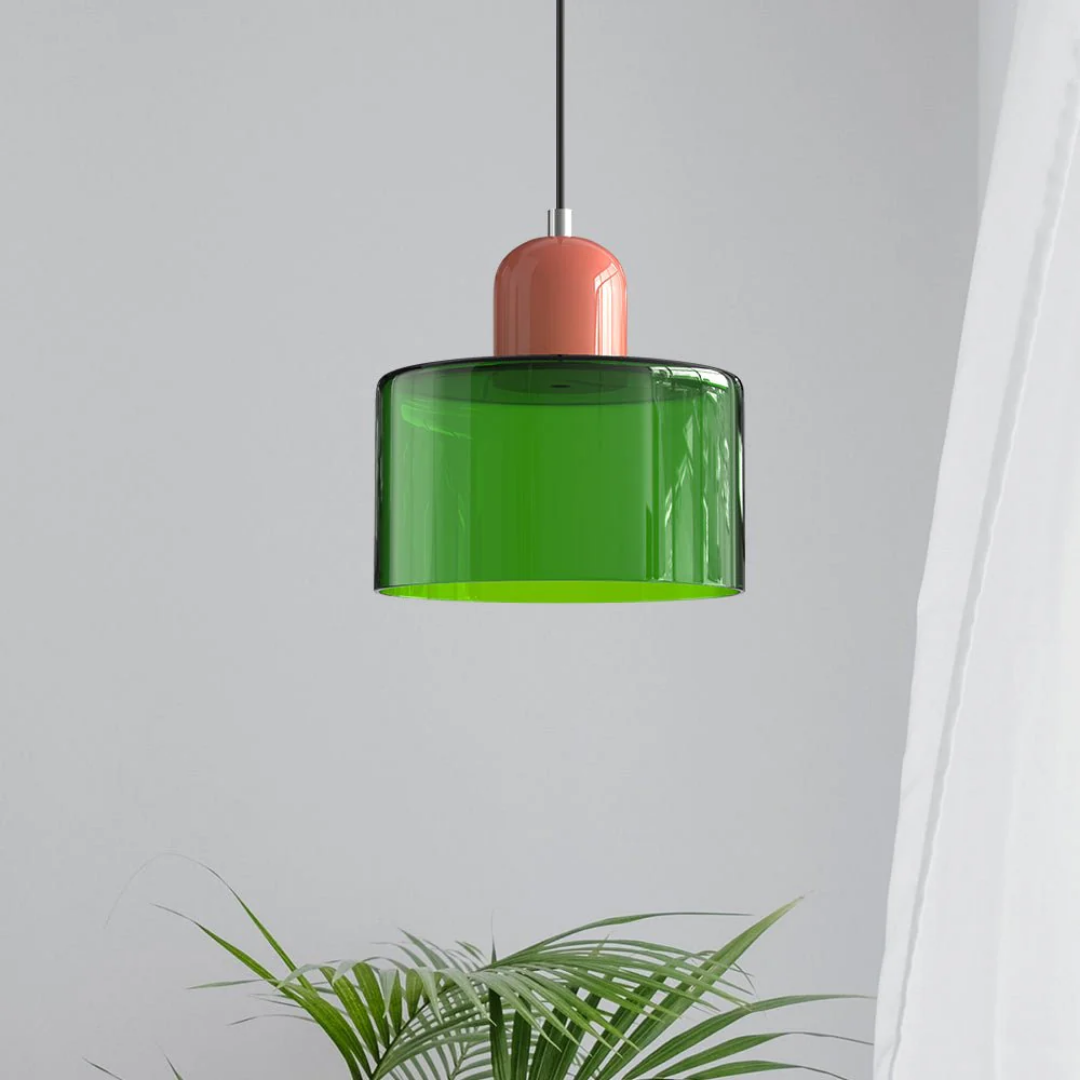 Retro Loftlampe Med Rund Glasskærm Til Blød Jævn Belysning