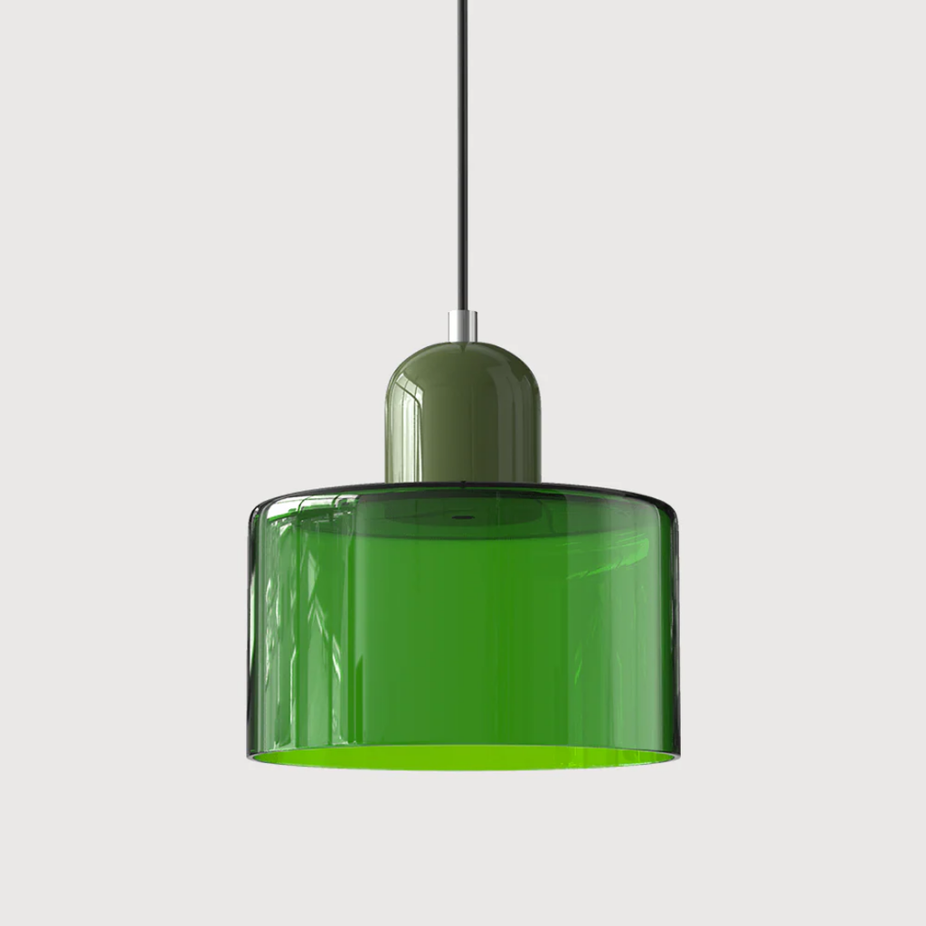 Retro Loftlampe Med Rund Glasskærm Til Blød Jævn Belysning
