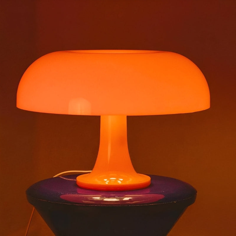 Retro Bordlampe Med Svampeform Og Justerbar LED-Belysning