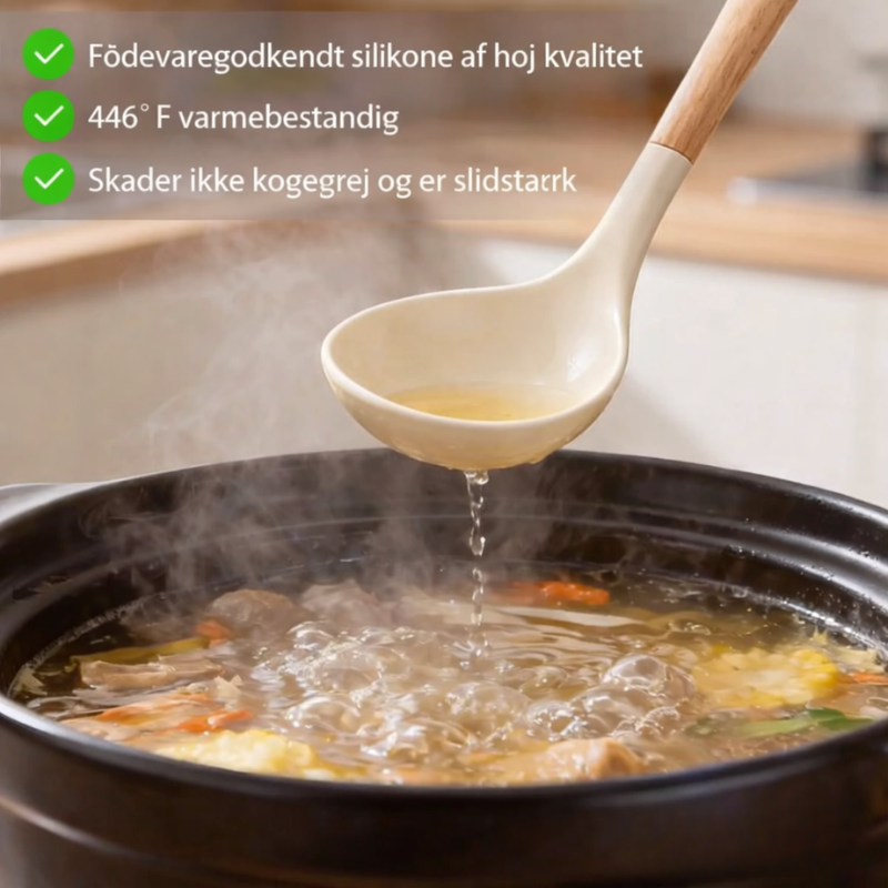 Køkkenredskabssæt i Silikone med Ergonomiske Håndtag