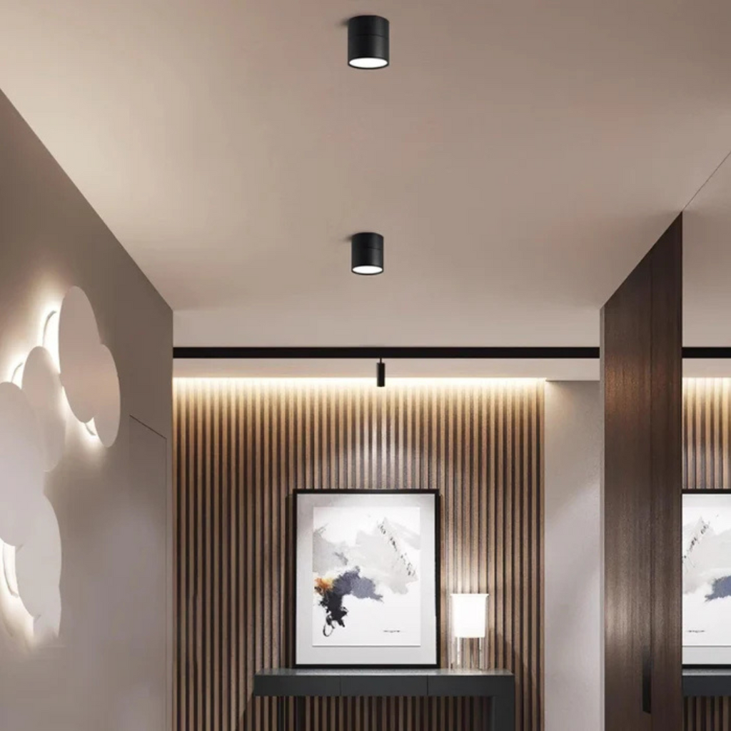 Moderne LED Loftlys Med Justerbart Hoved Til Fleksibel Belysning