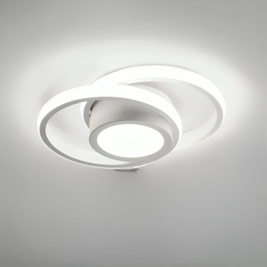 Loftlampe Moderne To Ringe Indendørs Belysning