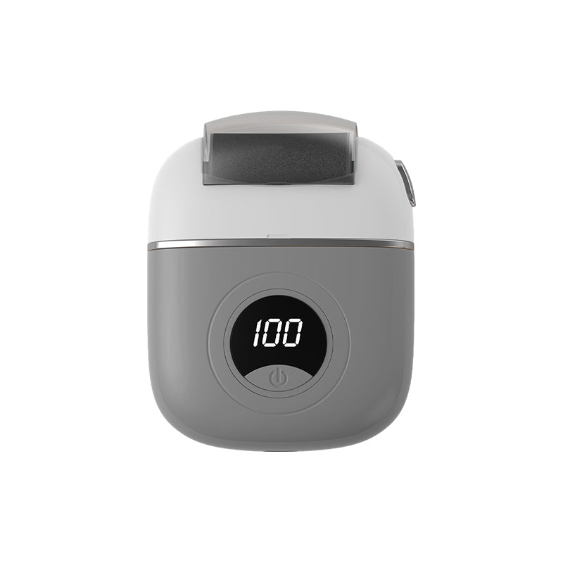 Elektrisk fodfil med LCD-display og hastighedsvisning