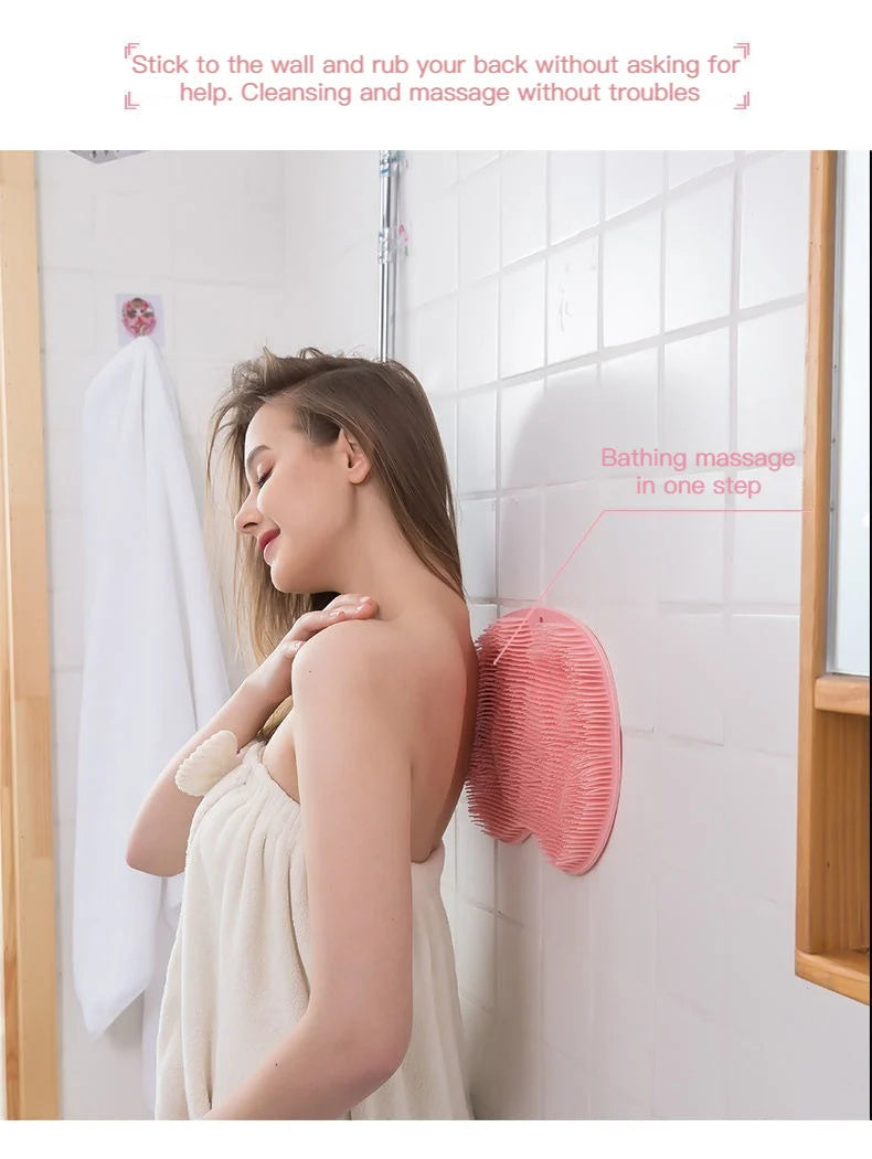 Skrubbe- og massagepude i silikone til badet