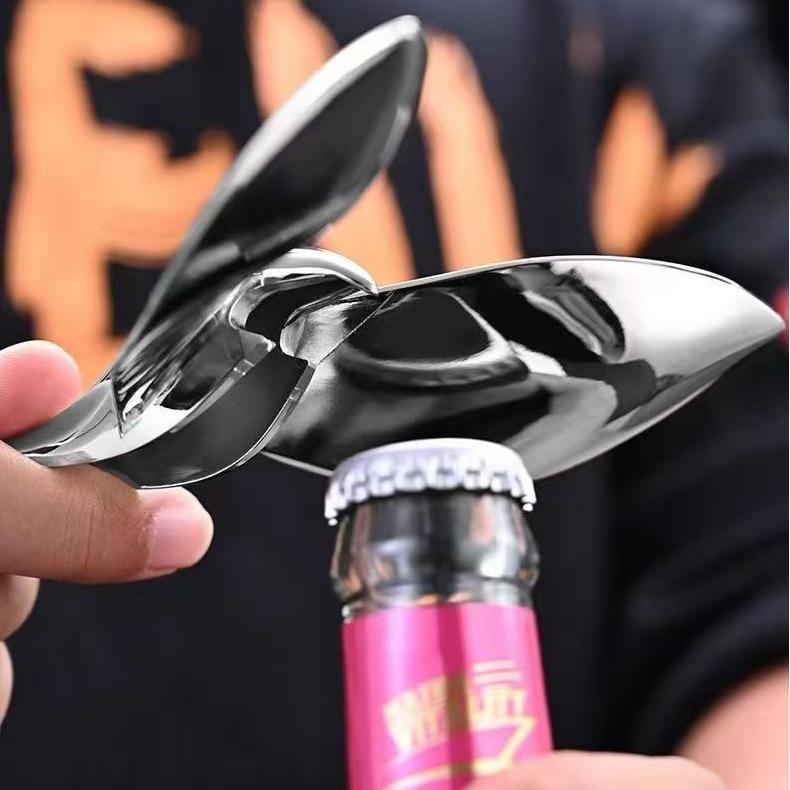 Flaskeåbner i Massiv Metal med Balancerende Dekorationsform