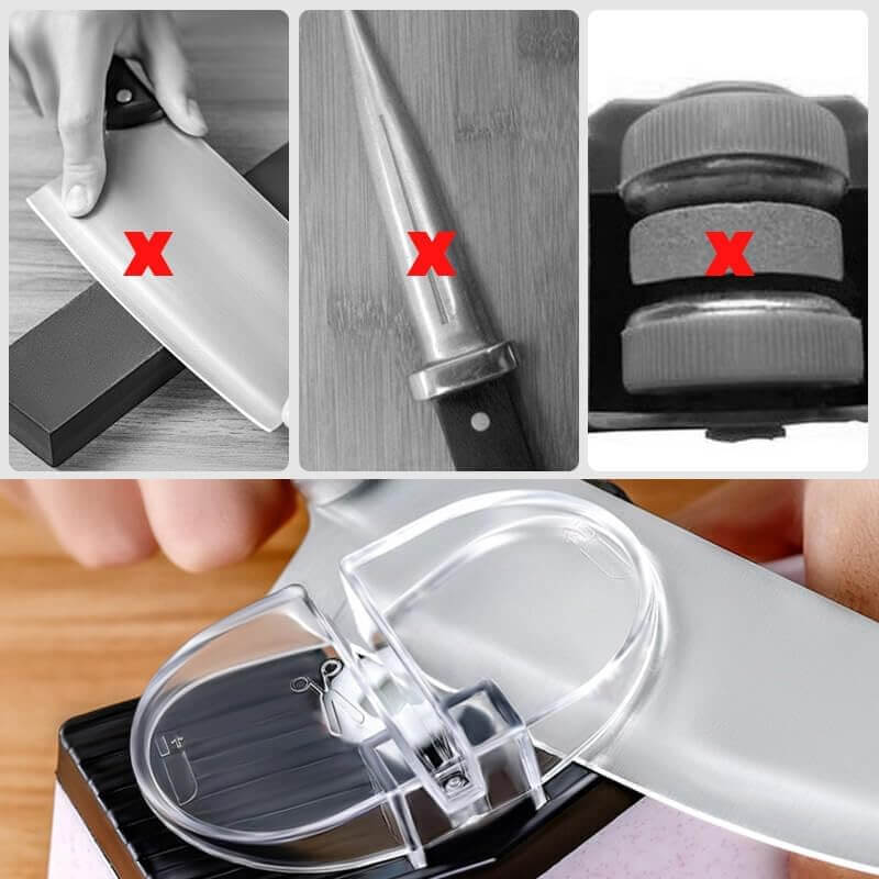 Knivsliber Med Elektrisk Slibesystem Og USB-Opladning