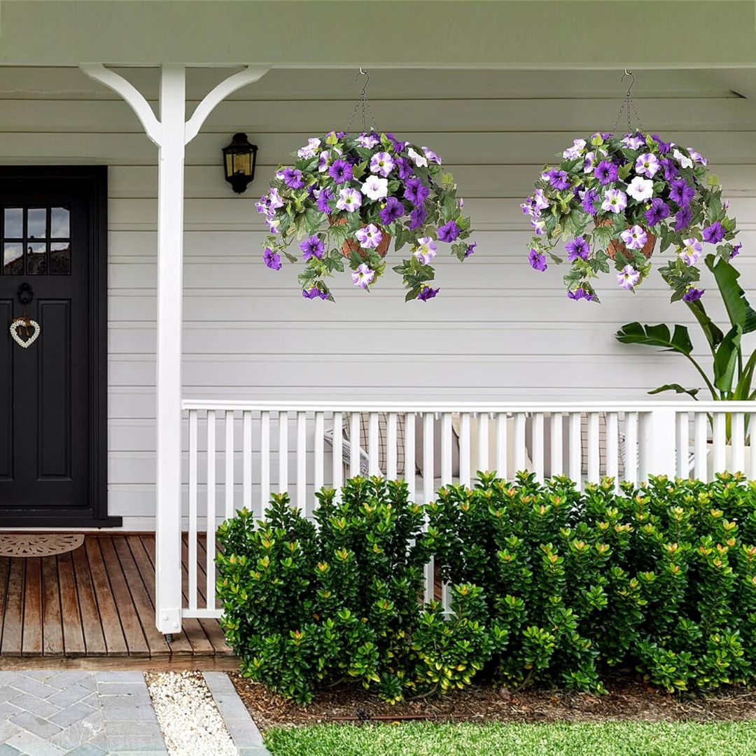 Kunstpetuniaer Der Giver Fyldig Farverig Blomstring Hele Året Uden Vedligeholdelse