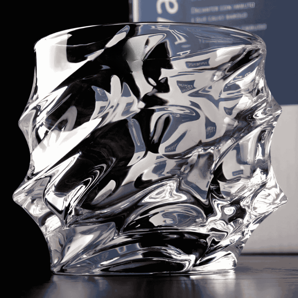 Krystal Whiskyglas Med Elegant Slibning Til Whisky, Bourbon Og Cognac