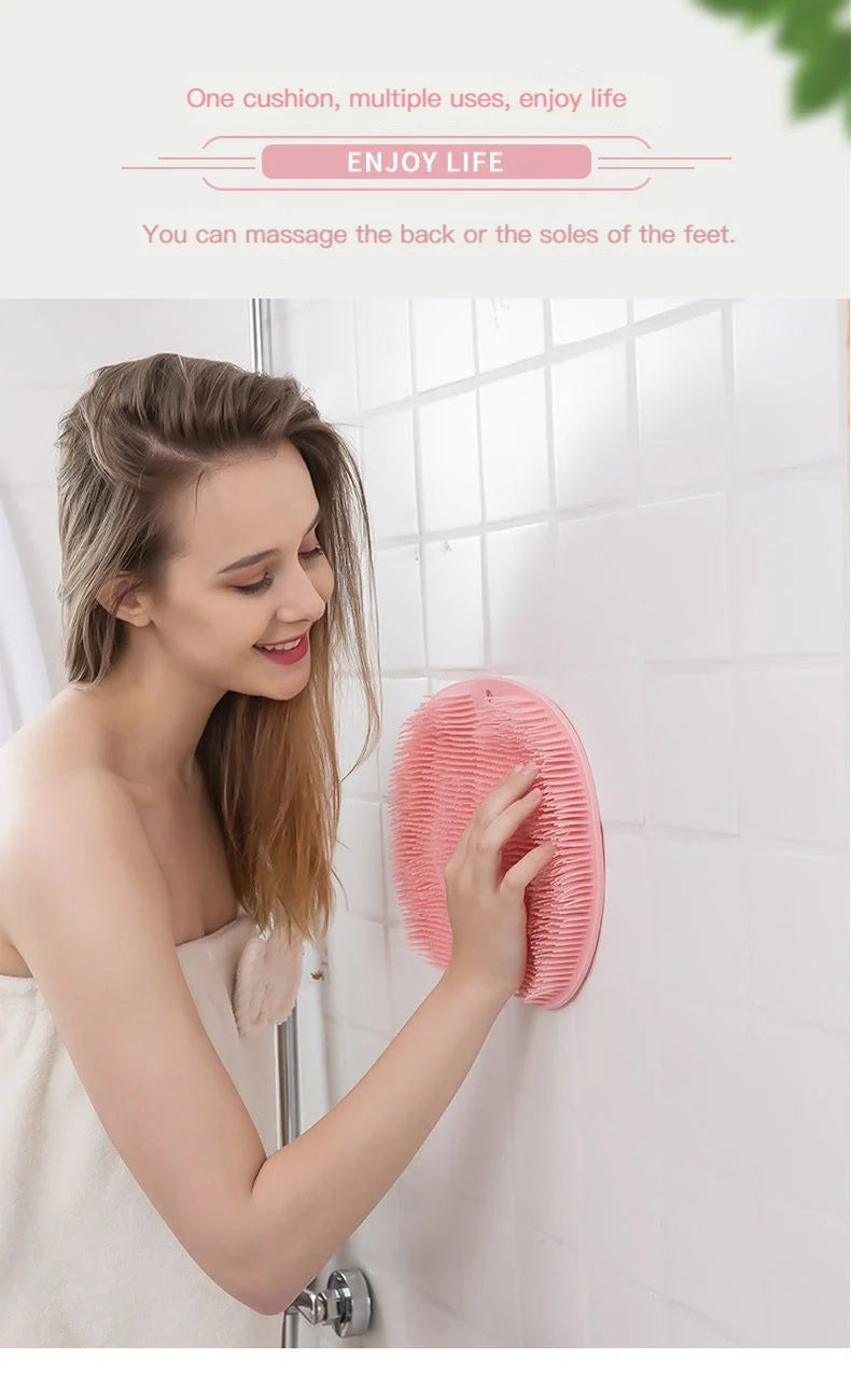 Skrubbe- og massagepude i silikone til badet