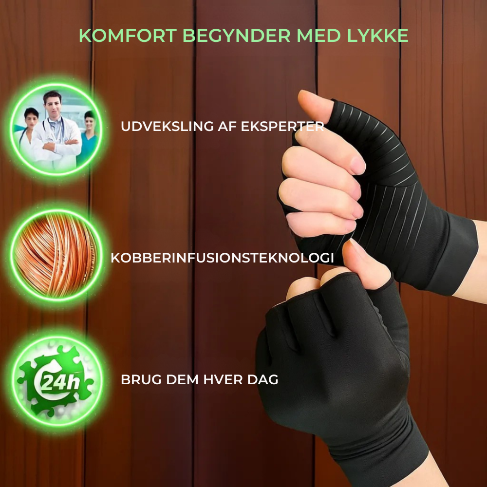 Fingerløse Kompressionshandsker til Støtte og Komfort