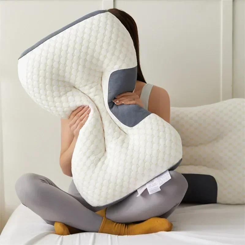 Ortopedisk Memoryfoam‑Pude med Ergonomisk Støtte for Rolig og Afslappende Nattesøvn
