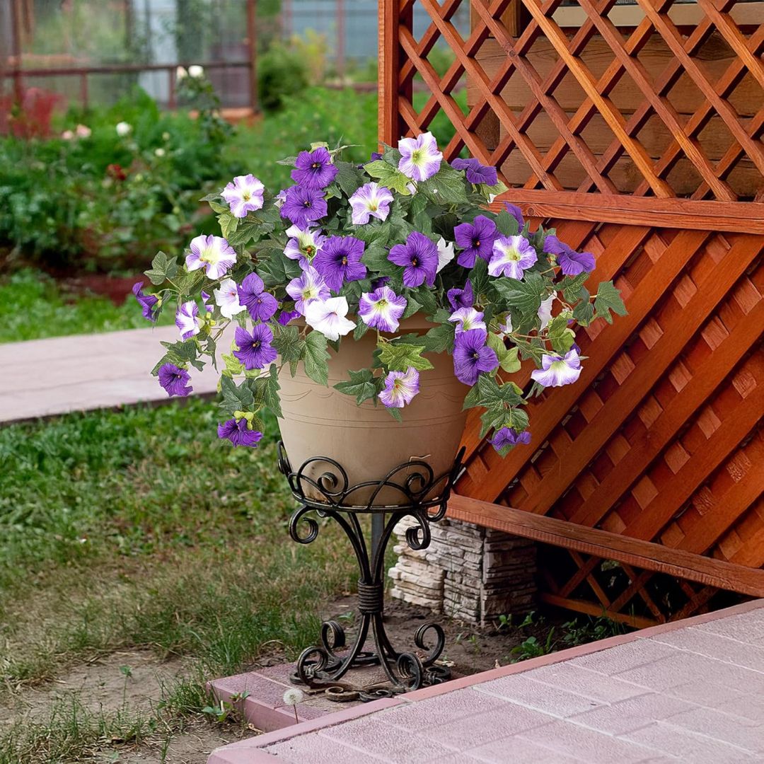 Kunstpetuniaer Der Giver Fyldig Farverig Blomstring Hele Året Uden Vedligeholdelse