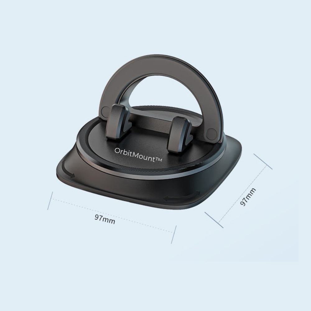 360° Justerbar Mobilholder med Fjederlås til Bil