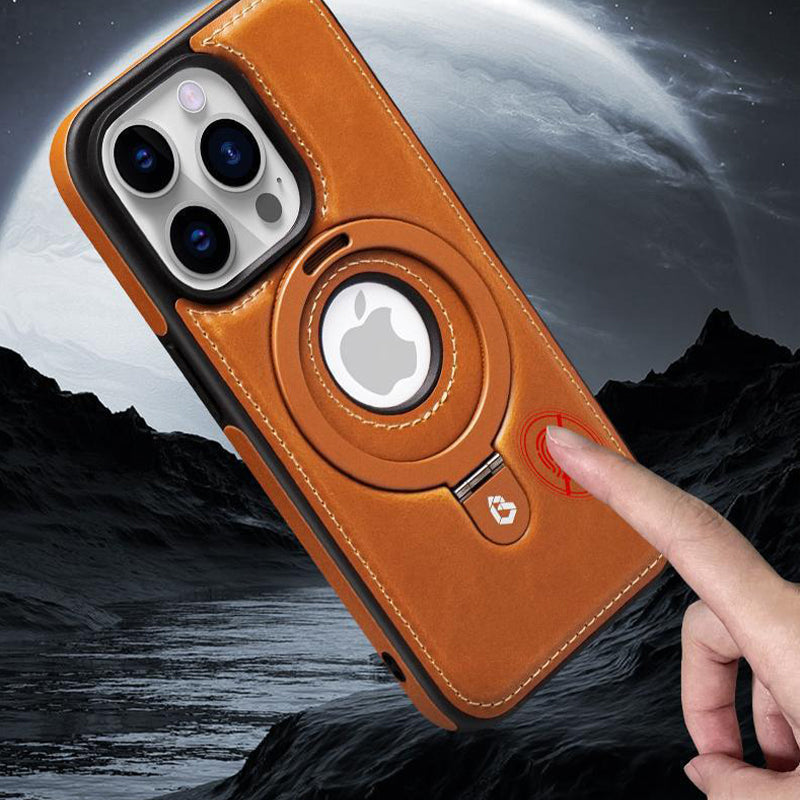 iPhone-cover med magnetisk stander og beskyttende kanter