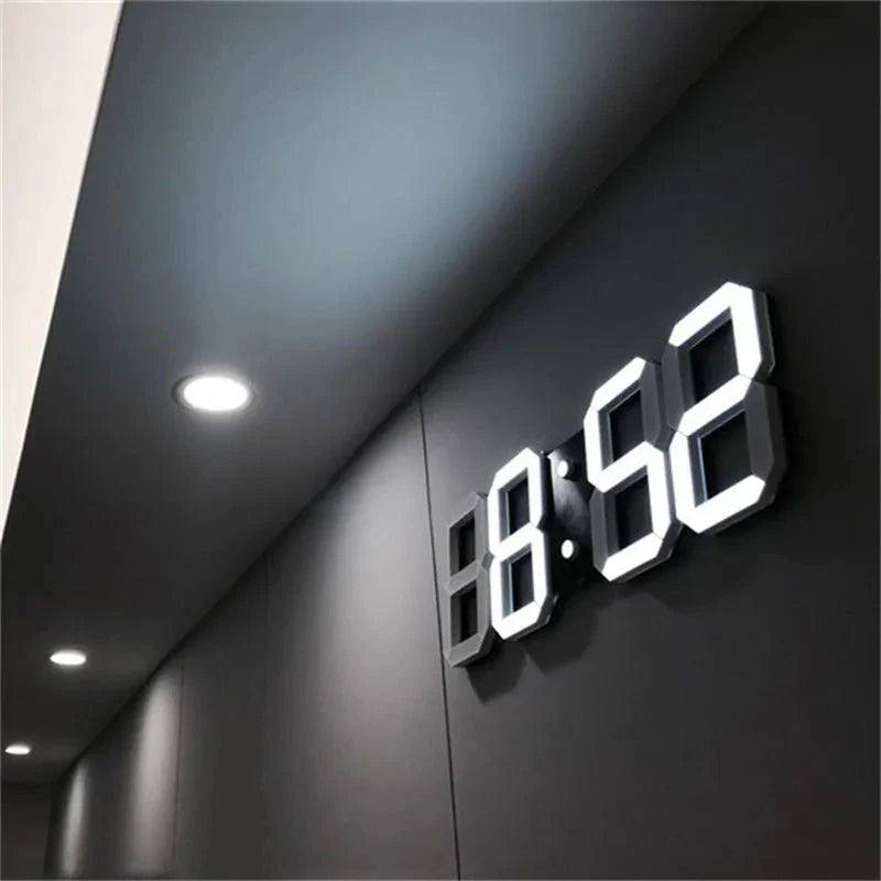 Digital LED‑Vægur med 3D‑Display for Klar og Moderne Tidsvisning