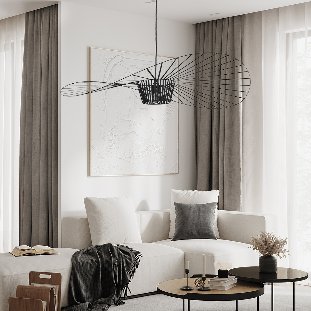 LED Pendellampe Med Svævende Design Og Moderne Silhuet