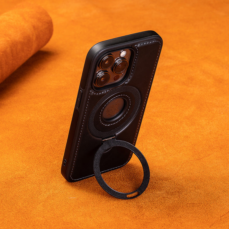 iPhone-cover med magnetisk stander og beskyttende kanter